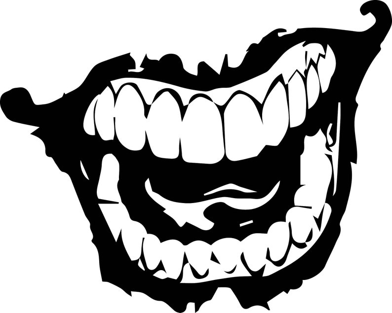 Joker Smile Clown Laughing Ha Funny Mouth Mask Evil Grin ...