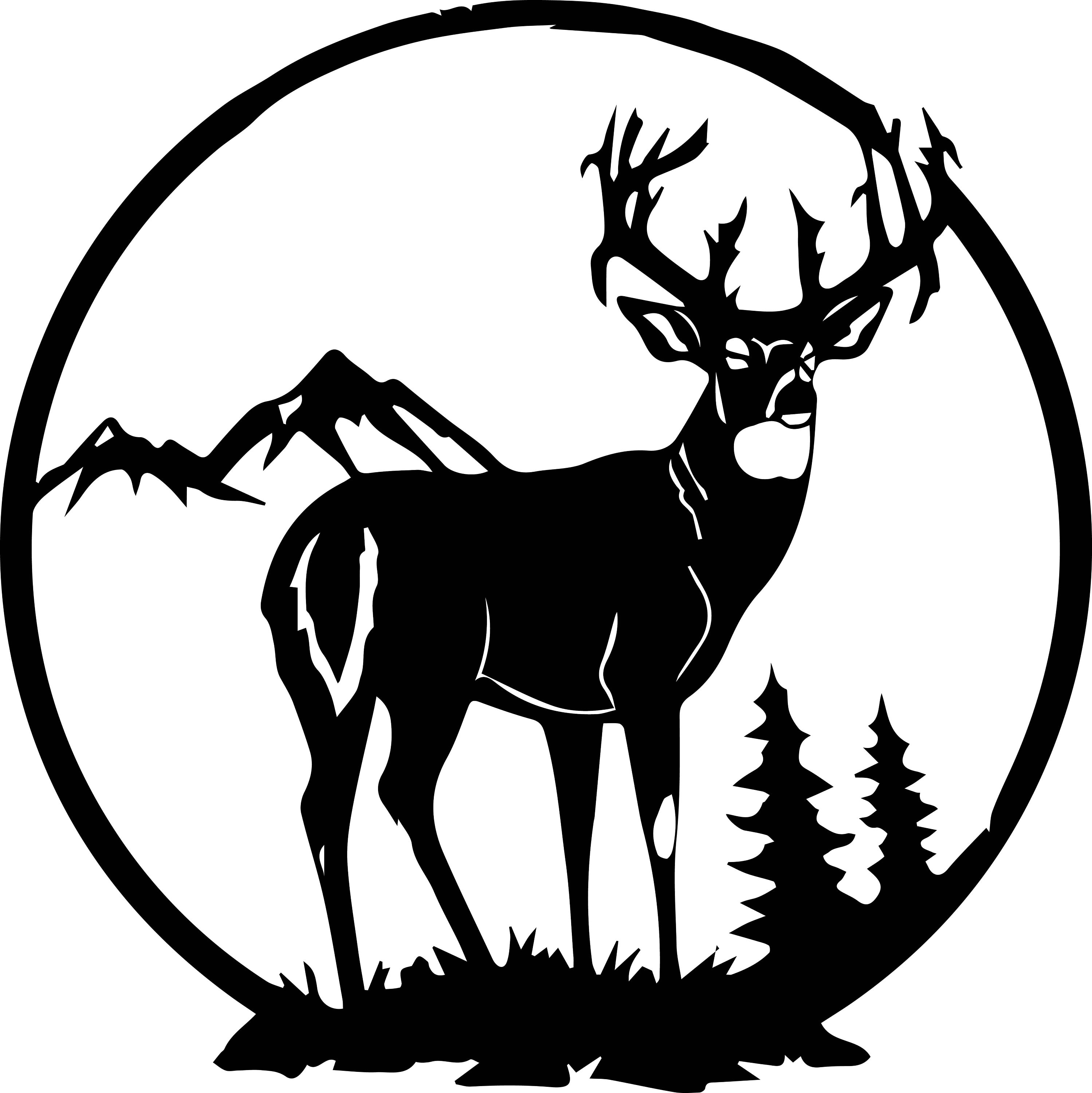 Deer Head Image SVG