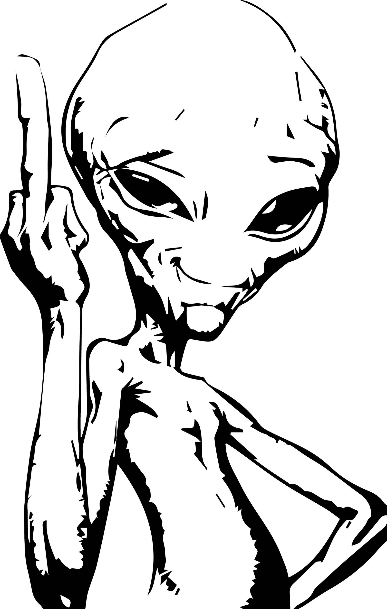 Middle Finger Alien SVG Alien Vector UFO svg Alien Cricut | Etsy