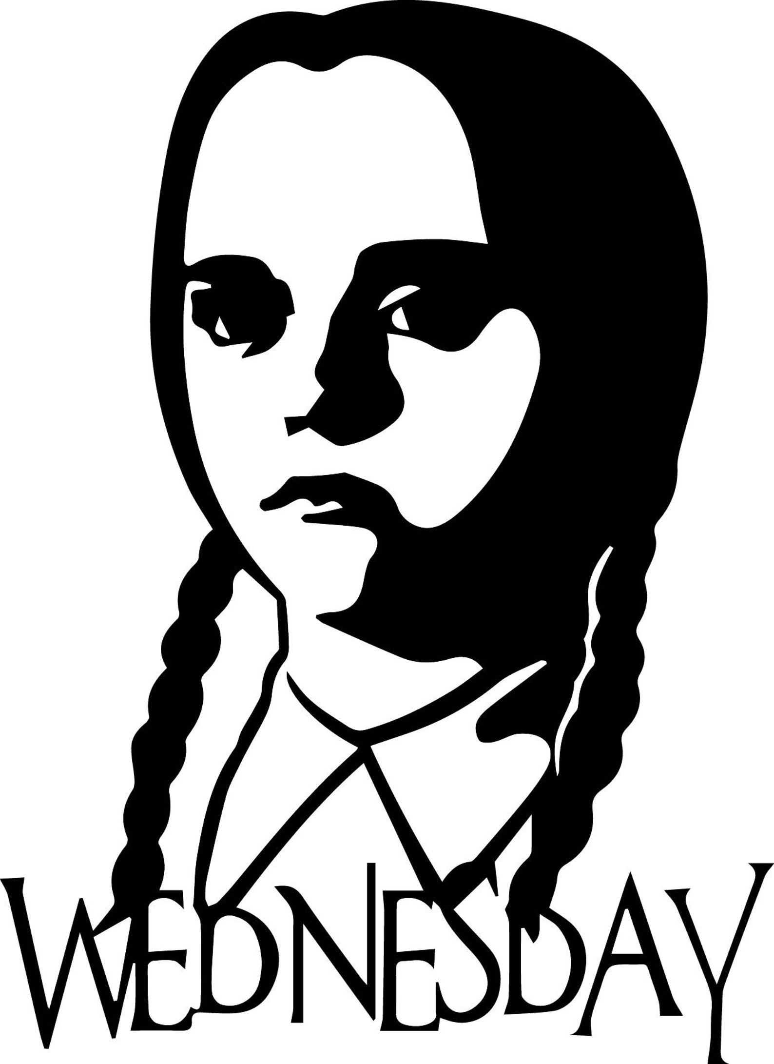 Wednesday Addams SVG