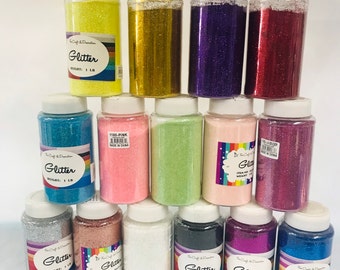 Craft and Party 1 Pound Bottled Craft Glitter for Craft and Decoration Aqua