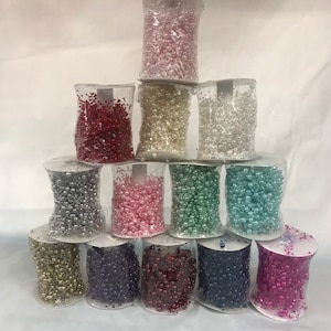 Pearl String, Pearl beaded Garland, Pearl Floating in Vase, Pearl Decoration, Pearl String Floats, String Pearl Floating, 5 Yards Long.