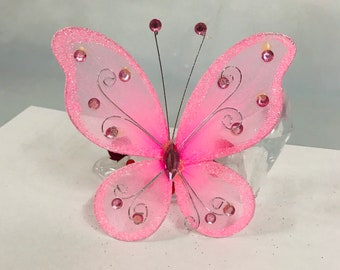 20 Pieces Butterflies, 2 Inches Butterflies, 5 Inches Butterflies, Wedding Decoration Butterflies, Quinceañera Butterflies. Nylon Butterfly.
