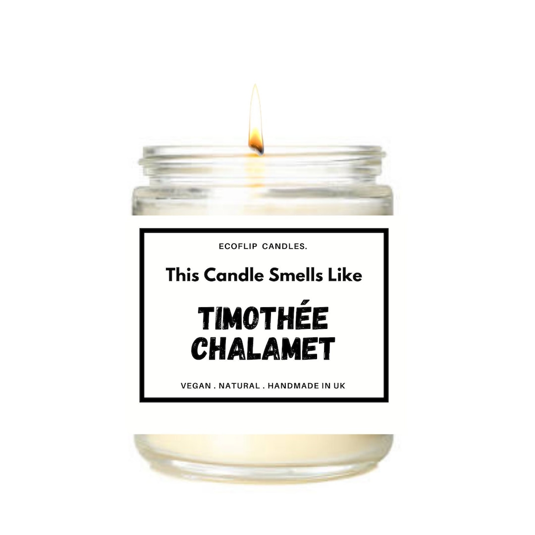 Smells Like Timothee Chalamet Custom Candle, Timothee Chalamet Fun Gift