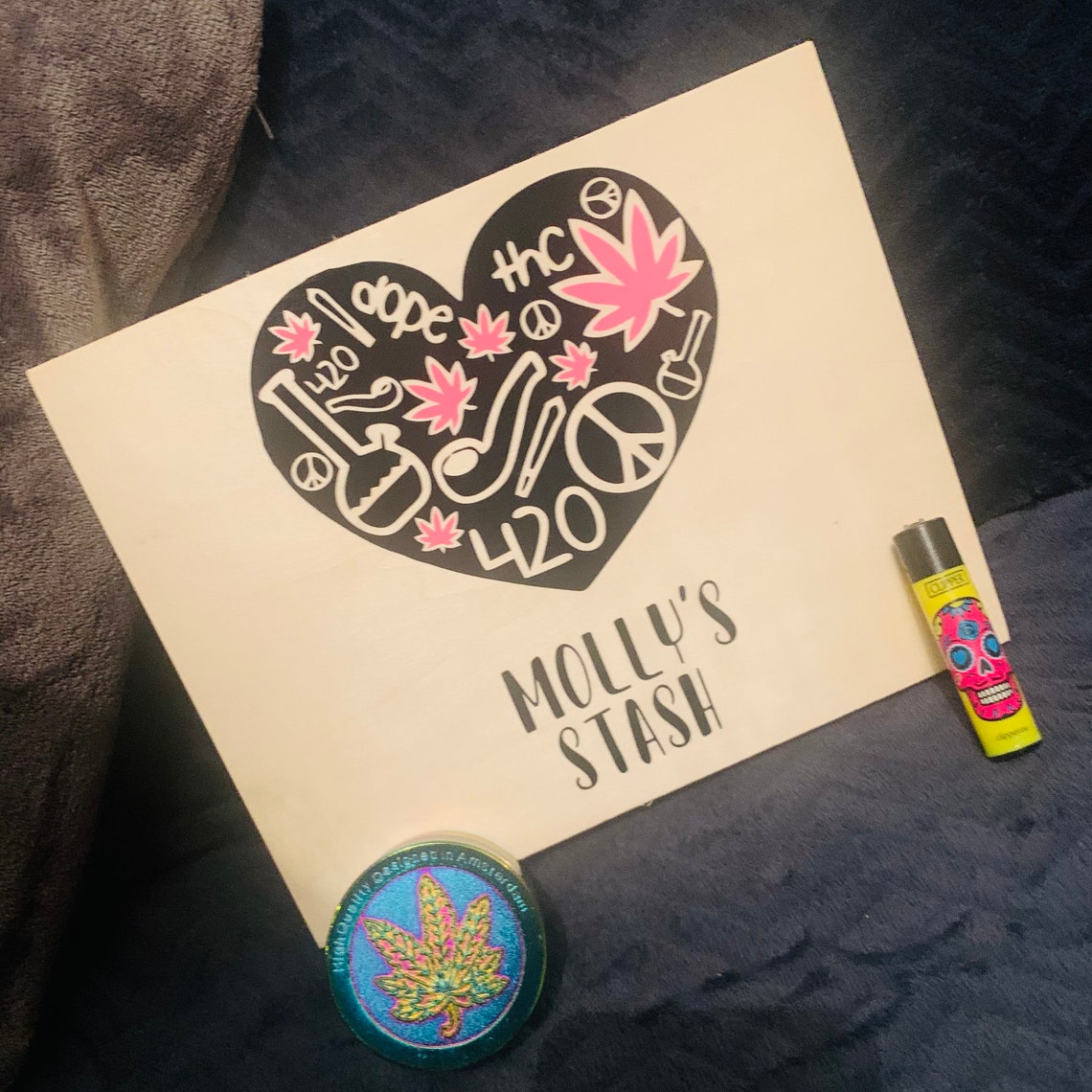 Custom Personalised Stash Box. Hot box. Weed box. Smokers box. Etsy