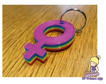 Pride Schlüsselanhänger - Gay - Lesben - Transgender - Bisexuell - LGBT - ~6 cm x ~4 cm - 3D-gedruckt, sehr hochwertig verarbeitet - individualisierbar