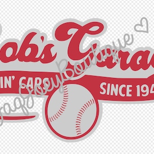 bob's garage baseball shirt