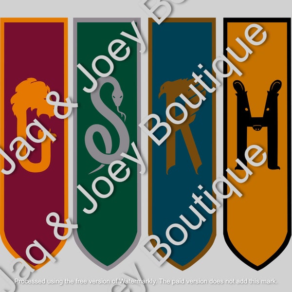 HP and the Cursed Child- All 4 New House Banners