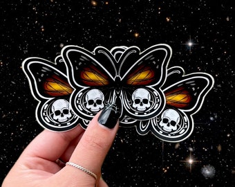 Butterfly & Skulls Stickers