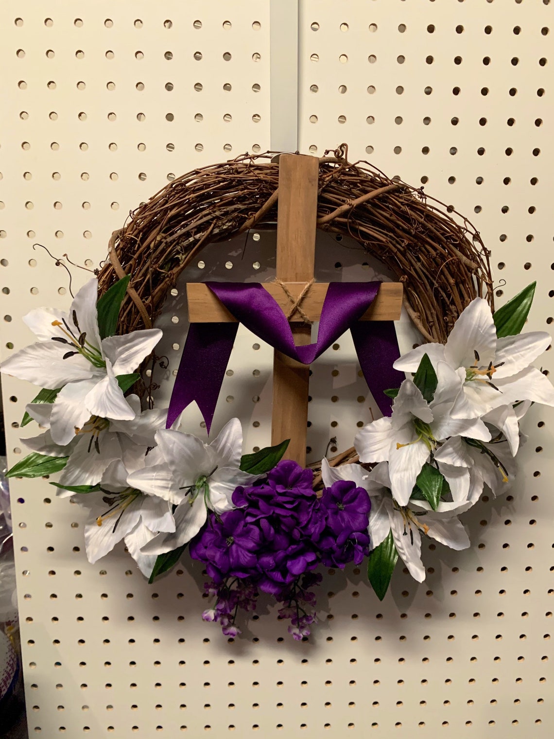 Lenten Easter wreath Shipping included | Etsy