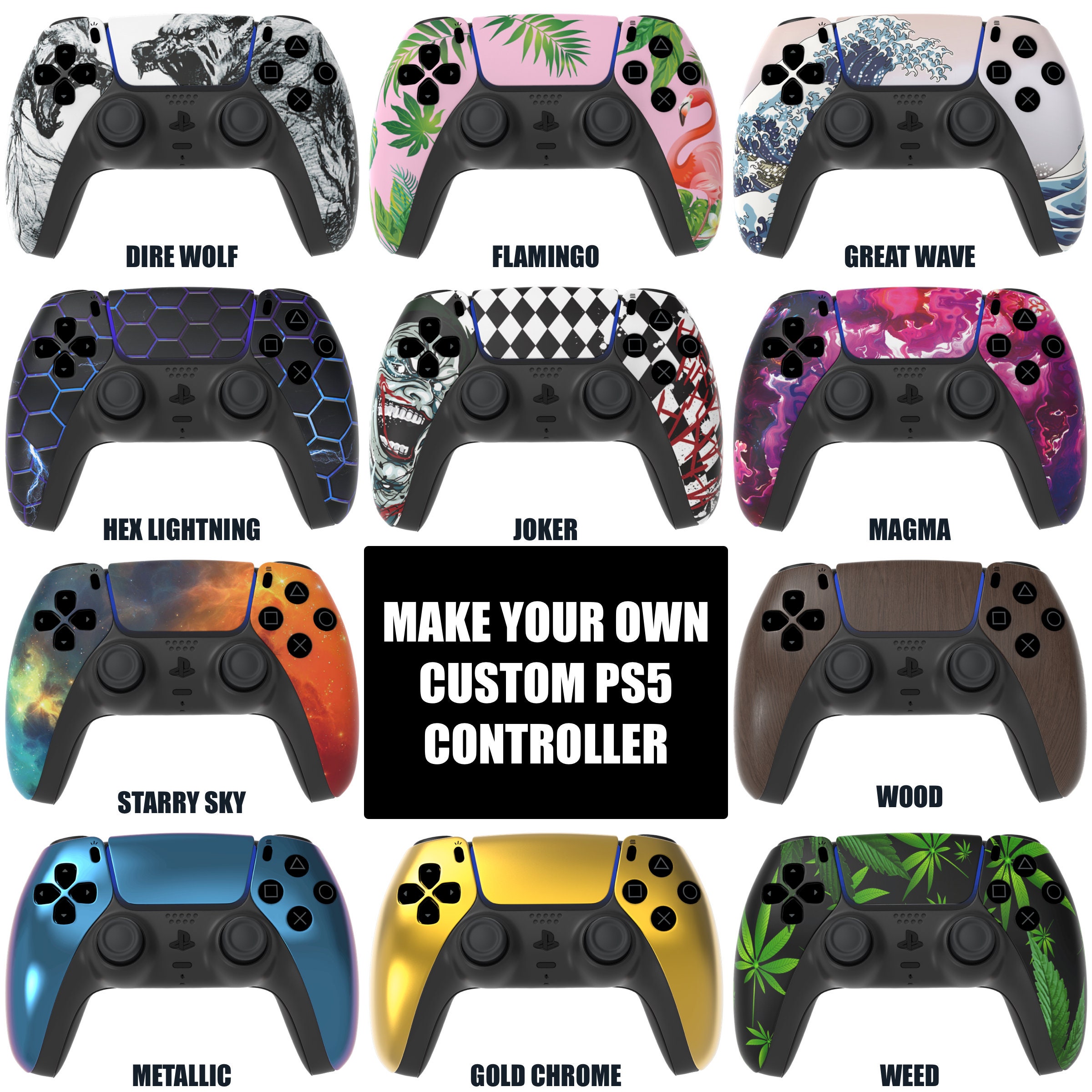 Make Your Own PS5 Custom Controller Mix and Match Your Playstation