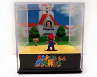 SUPER MARIO 64 - 3D Game Cube Diorama
