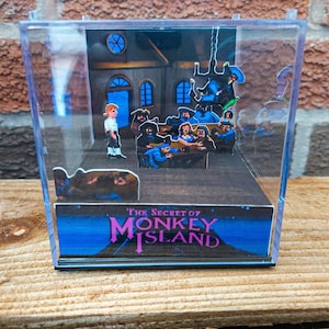Il segreto di MONKEY ISLAND - Scumm Bar - Diorama del cubo di gioco 3D