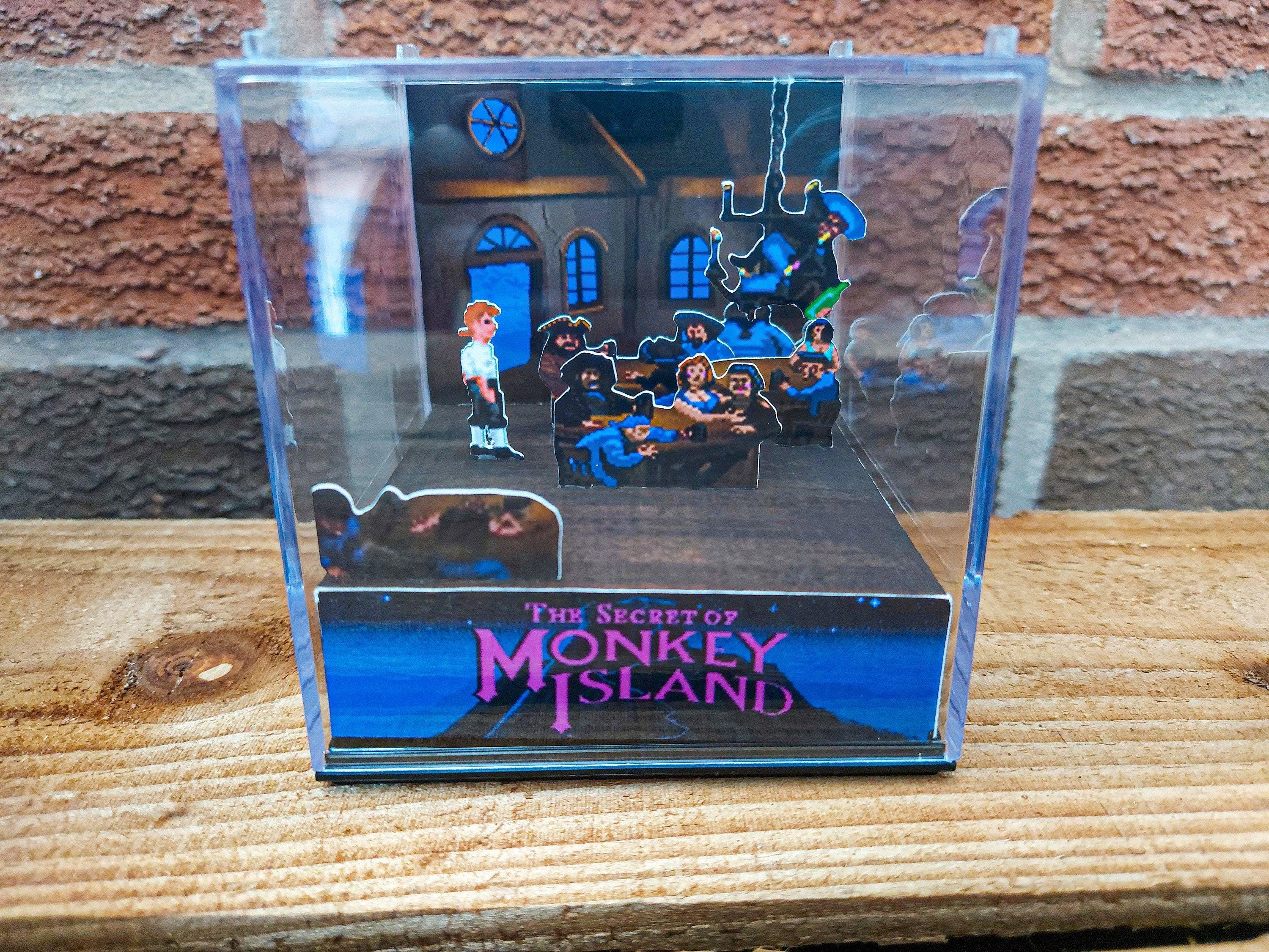 The Secret of MONKEY ISLAND - Scumm Bar - 3D Game Cube Diorama
