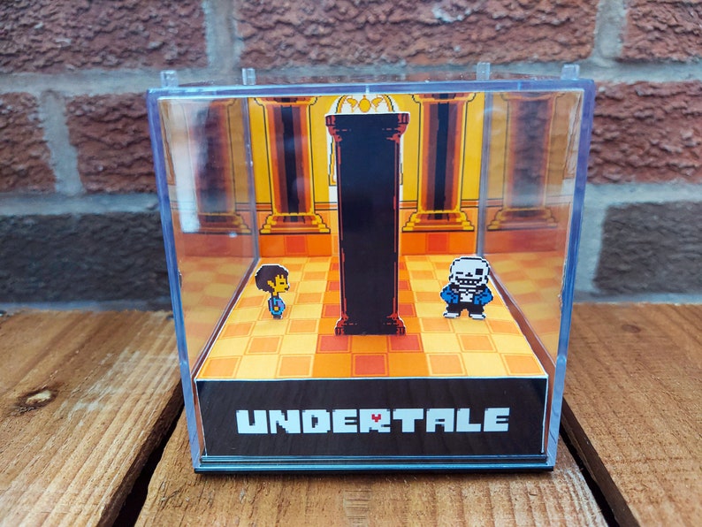 UNDERTALE - Last Corridor - 3D Game Cube Diorama 