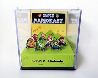 SUPER MARIO KART - 3D Game Cube Diorama