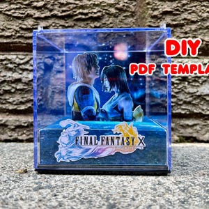 TIDUS & YUNA - DIY Template - Make Your Own 3D Game Cube Papercraft Diorama