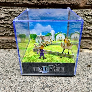 CHOCOBO FARM - Final Fantasy 7 - 3D Game Cube Diorama