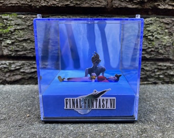 Cloud & Aerith FF7 - Diorama 3D en forme de cube de jeu