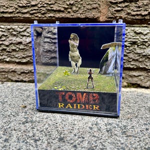 TOMB RAIDER - 3D Game Cube Diorama