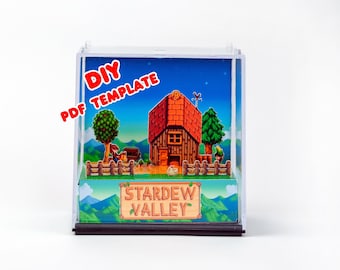STARDEW VALLEY - DIY Template - Make Your Own 3D Game Cube Papercraft Diorama