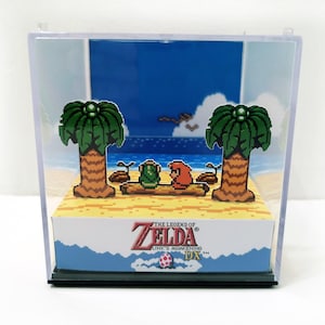 ZELDA LINK&#39;S AWAKENING - 3D Game Cube Diorama