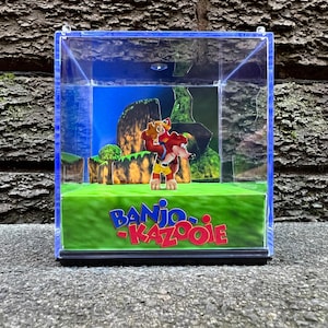 Banjo Kazooie - 3D Game Cube Diorama
