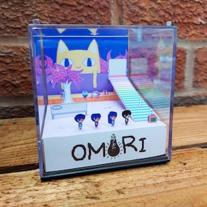 OMORI - Stanza del vicino - Diorama del cubo di gioco 3D