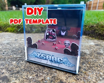BINDING OF ISSAC - Diy Template - Make Your Own 3D Game Cube Papercraft Diorama