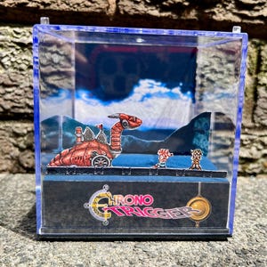 CHRONO TRIGGER - Dragon Tank Battle - 3D Game Cube Diorama