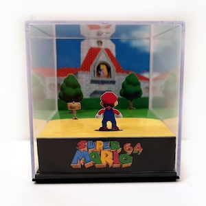 SUPER MARIO 64 - 3D Game Cube Diorama