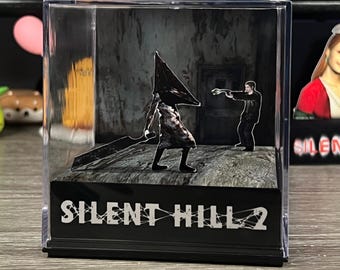 Silent Hill 2 - Pyramid Head Boss - 3D Game Cube Diorama