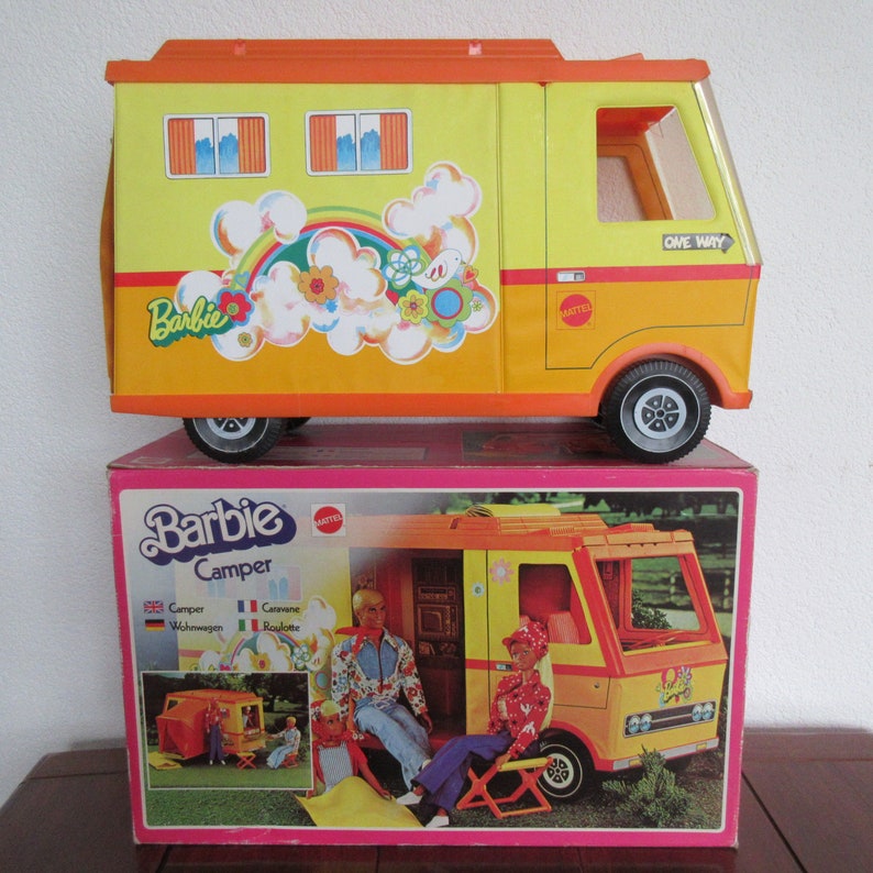 Very nice 1974 old vintage Barbie Camper with original box | Etsy