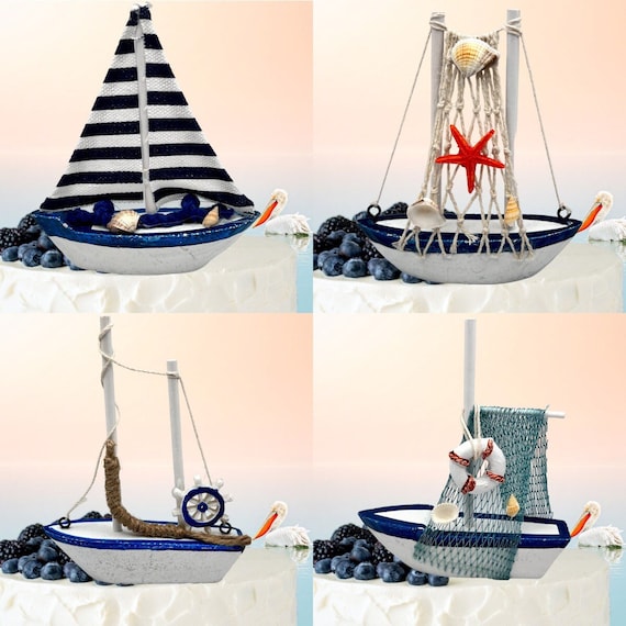 Sail Boat, Fishing Boat, Trawler, Boat Cake Topper, Cake