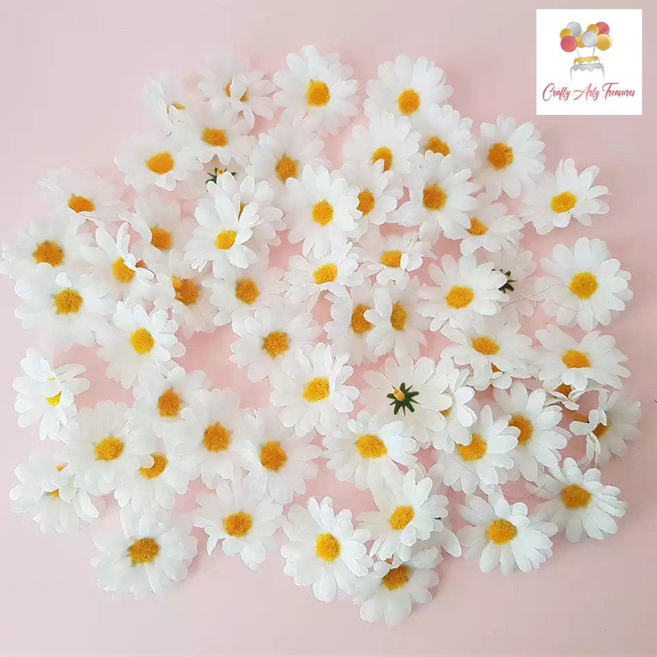 Buy LENJKYYO Artificial Flowers, 10pcs Silk Daisy, Artificial Gerber Daisy  for Home Decoration, Artificial Daisy for Wedding Decoration Milk-White  Online at Low Prices in India 