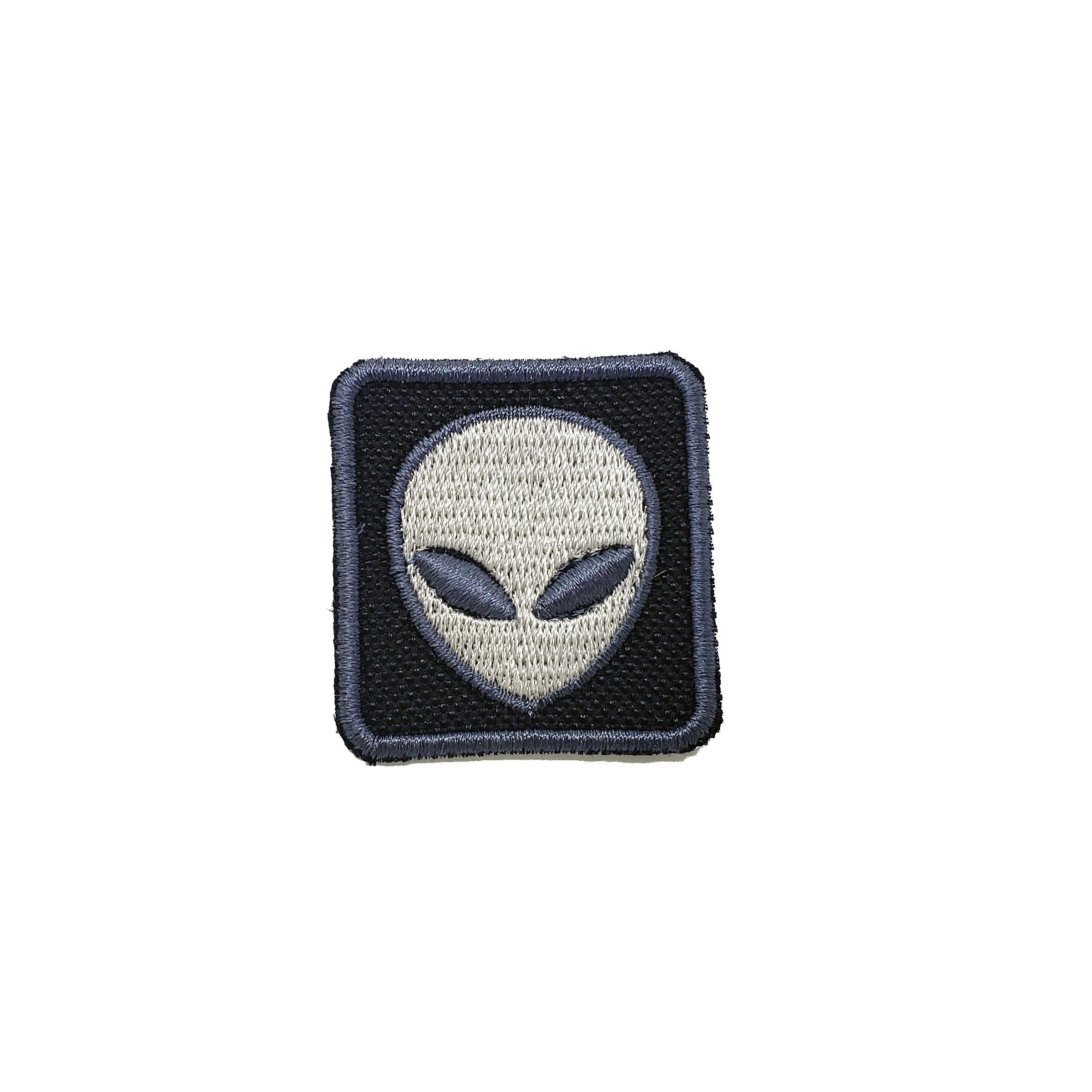 Mini Alien Patch - Gray or Purple - High Quality Shiny Iron on Patch ...