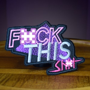 FTS patch -  80's retro  -  High Quality Shiny Iron on patch.