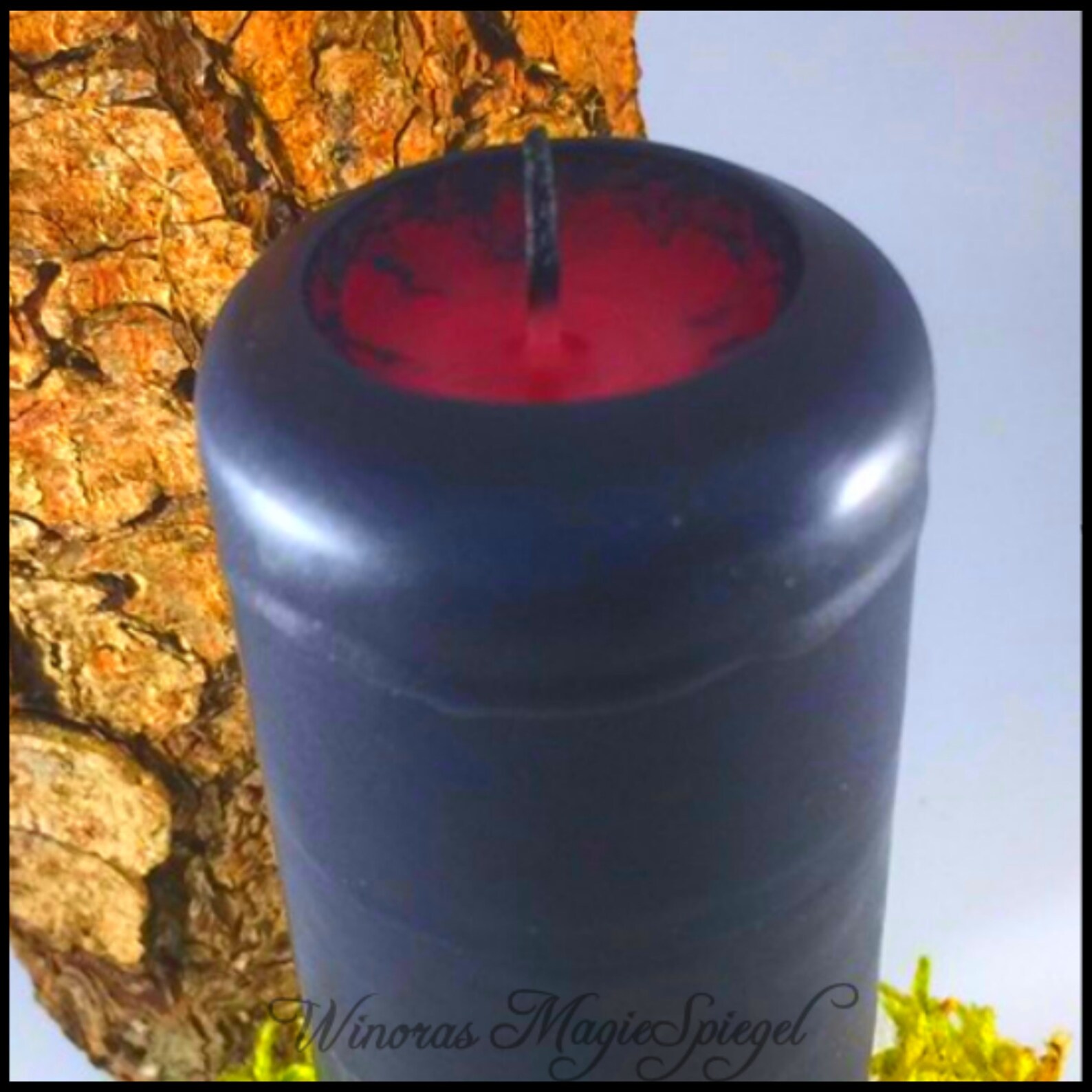 Blood Candle Ritual Candle Black Candle Red Bleeding Etsy