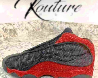custom glitter jordans