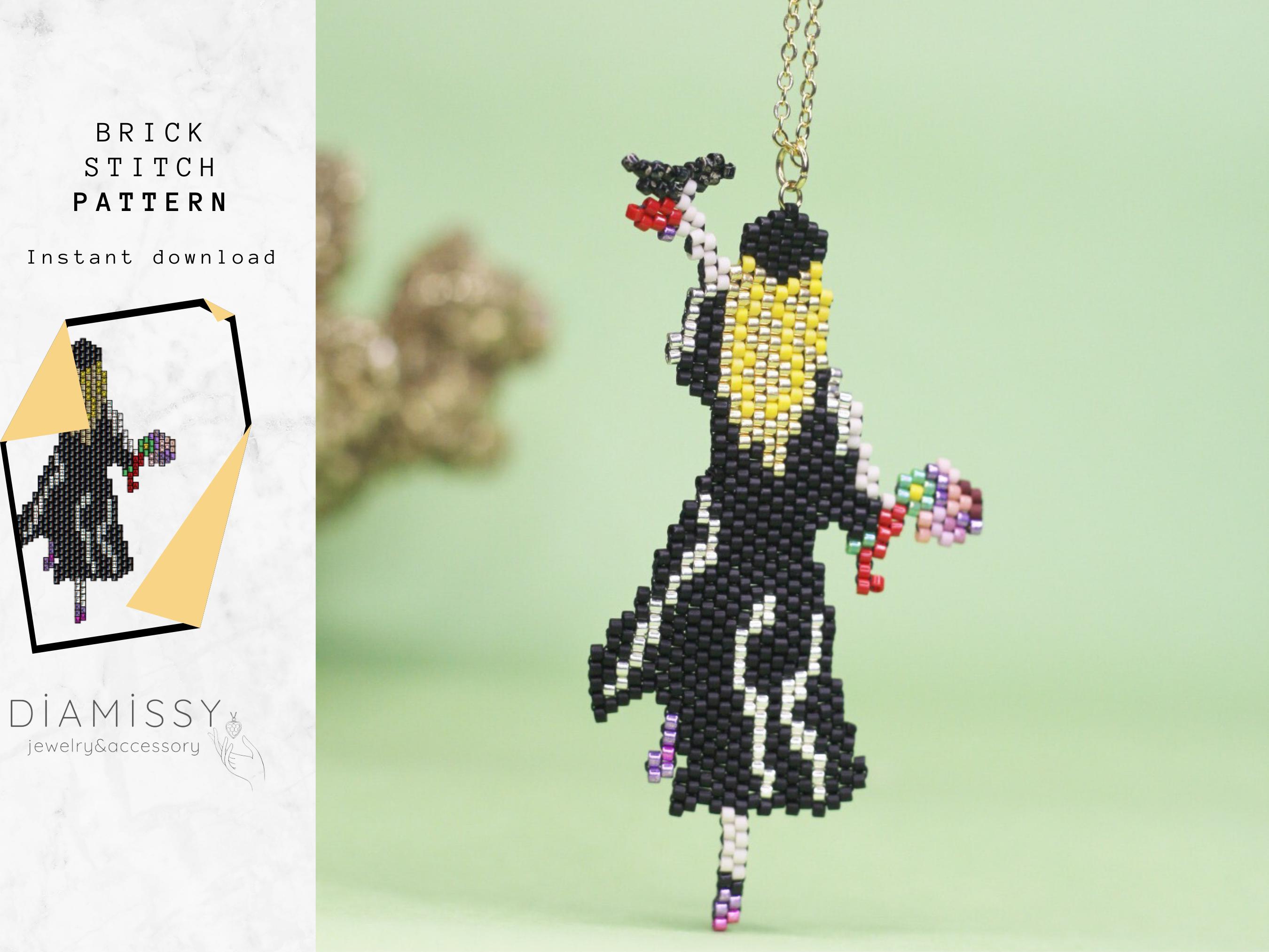 Girls Graduation Patterns Graduation Girl Necklace Pattern – Beautiful Miyuki Beaded Design ...