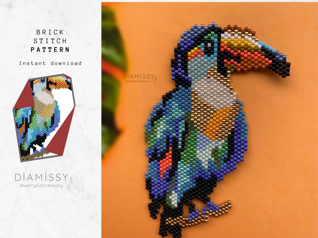 Black - Quirklets Handpainted Clay Toucan Pendant Necklace 27 main image 1