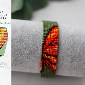 Miyuki Butterfly Loom Pattern, Beaded Butterfly Design, DIY Jewelry Beading, Cute Butterfly Bracelet, Digital Download for Handmade Crafts