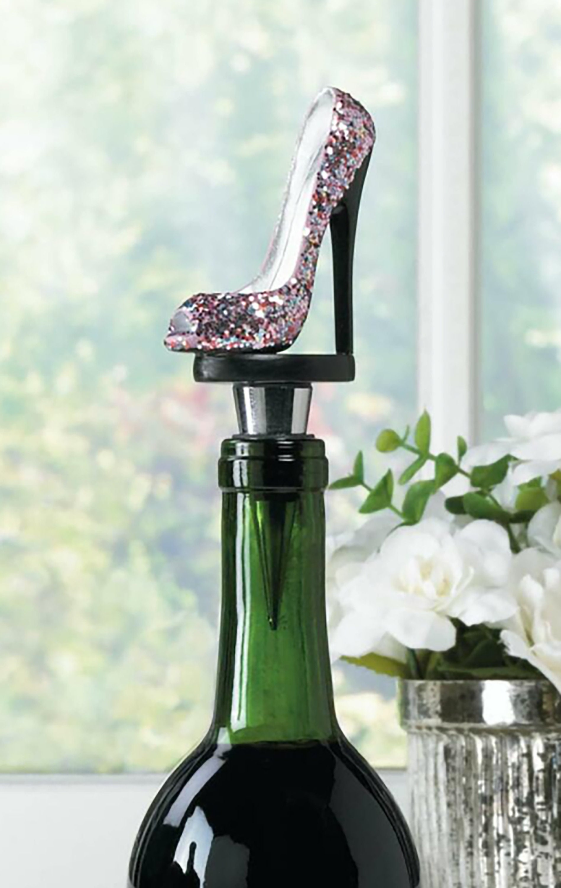 Sparkly High Heel Shoe Wine Bottle Stopper Free Shipping Etsy
