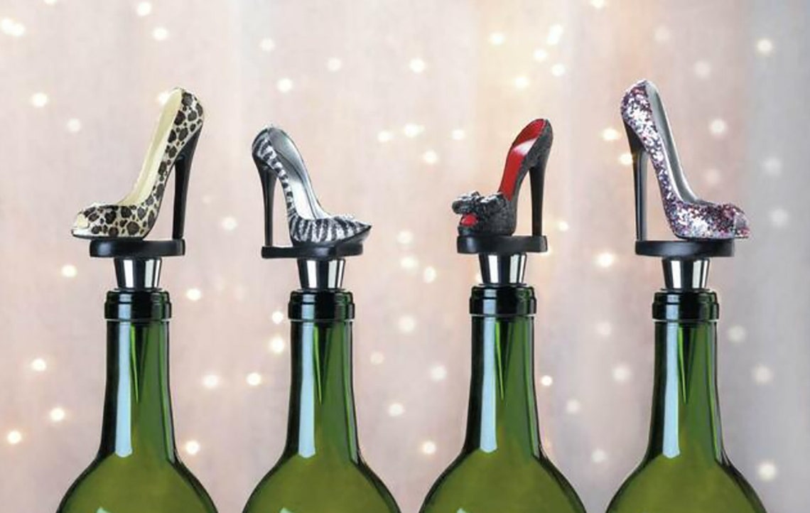 Sparkly High Heel Shoe Wine Bottle Stopper Free Shipping Etsy