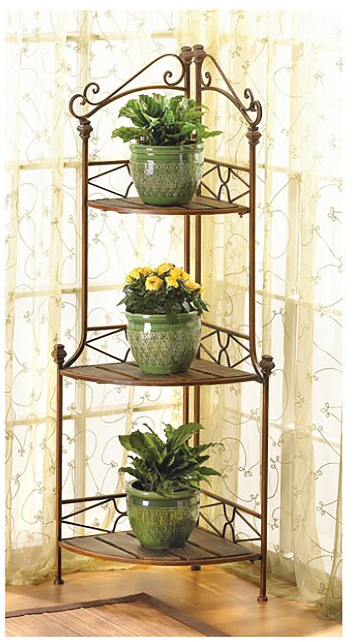 Metal Corner Baker's Rack Shelf Unit Free Shipping Etsy