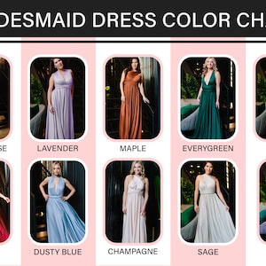 Dusty Blue Bridesmaid Dress Infinity Dress Floor Length Maxi Wrap Convertible Dress Wedding Dress Multiway Dress Rust Dress image 9