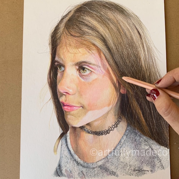 Custom Portrait Drawing, Drawing from photo, Pencil Drawing, Commission Drawing,  Commission Drawing, original drawing, Work of Art, Gift