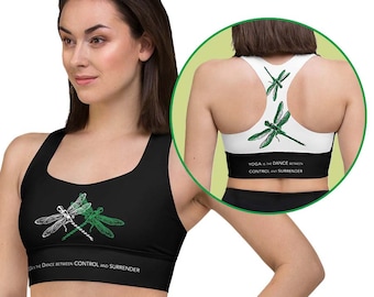 Dragonfly Longline Compression Sports Bra