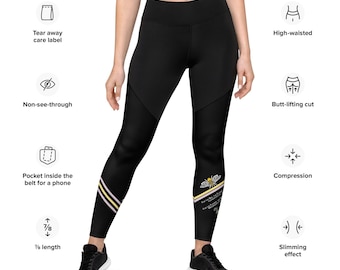 Bumble Bee Compression Sports Leggings