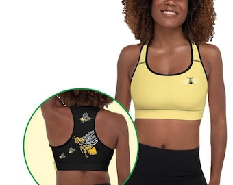 Padded Sports Bra - Bumble Bee